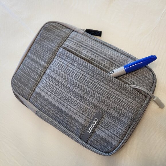 Protective Tablet Case Zipper Bag Quilted Interior Sleeve - Picture 3 of 7